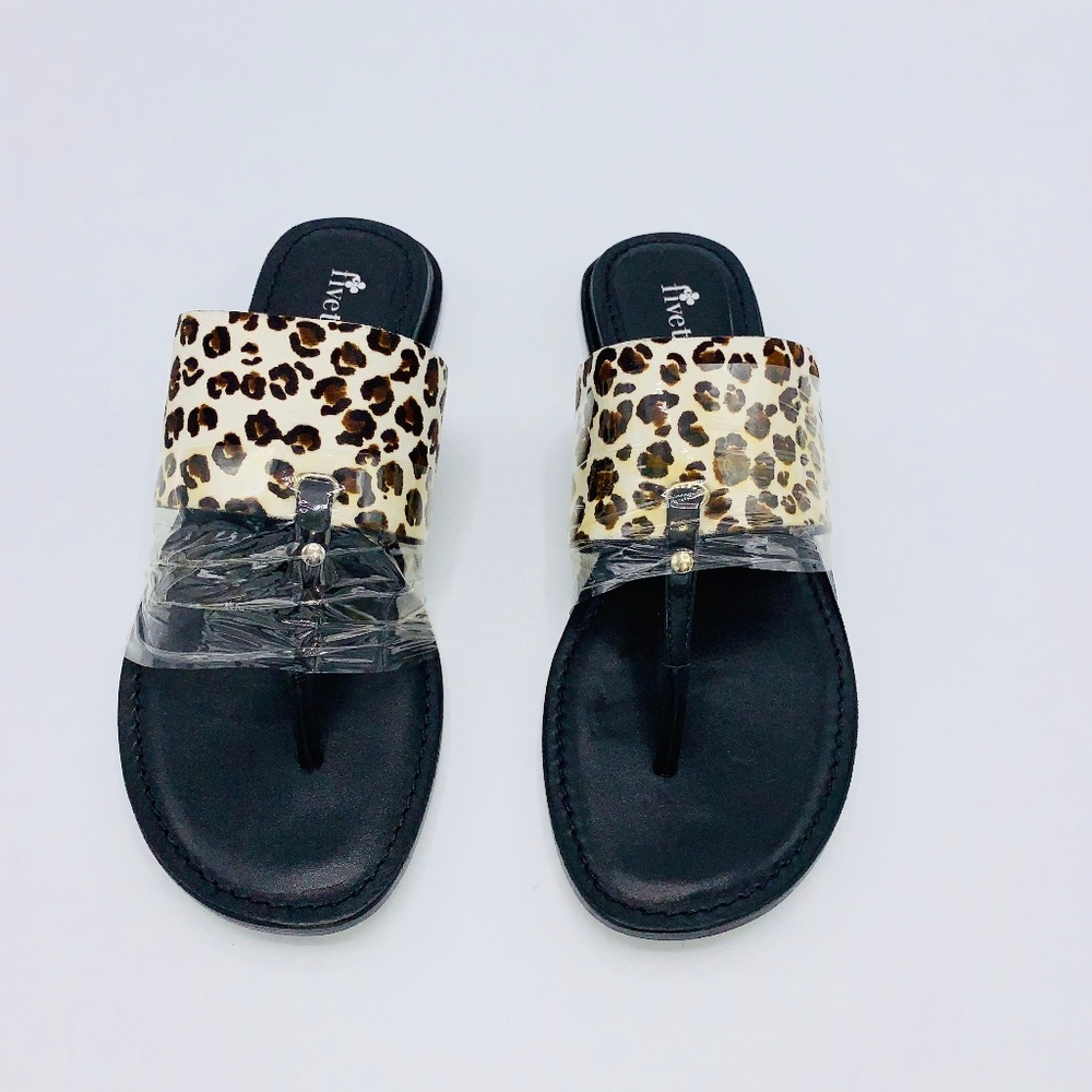 Five Twelve Leopard flat Women's sandal